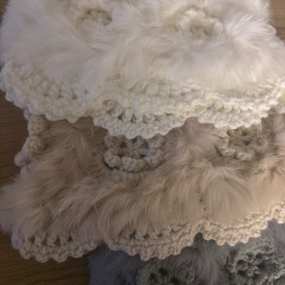 Boutique | 3 Soft Faux Fur Plush Beanie Set - Picture 8 of 8